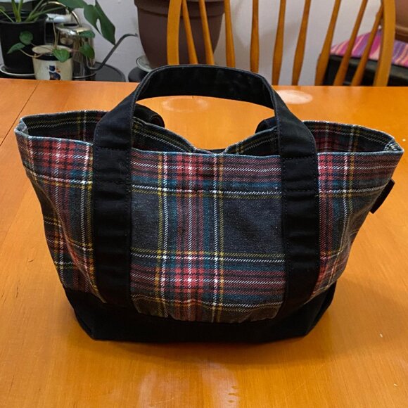J.Crew Tartan Plaid Mini Canvas Tote - Picture 4 of 6